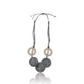 Mahir Textured Greys necklace